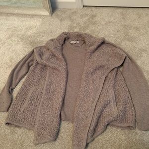 Shawl cardigan sweater with pockets